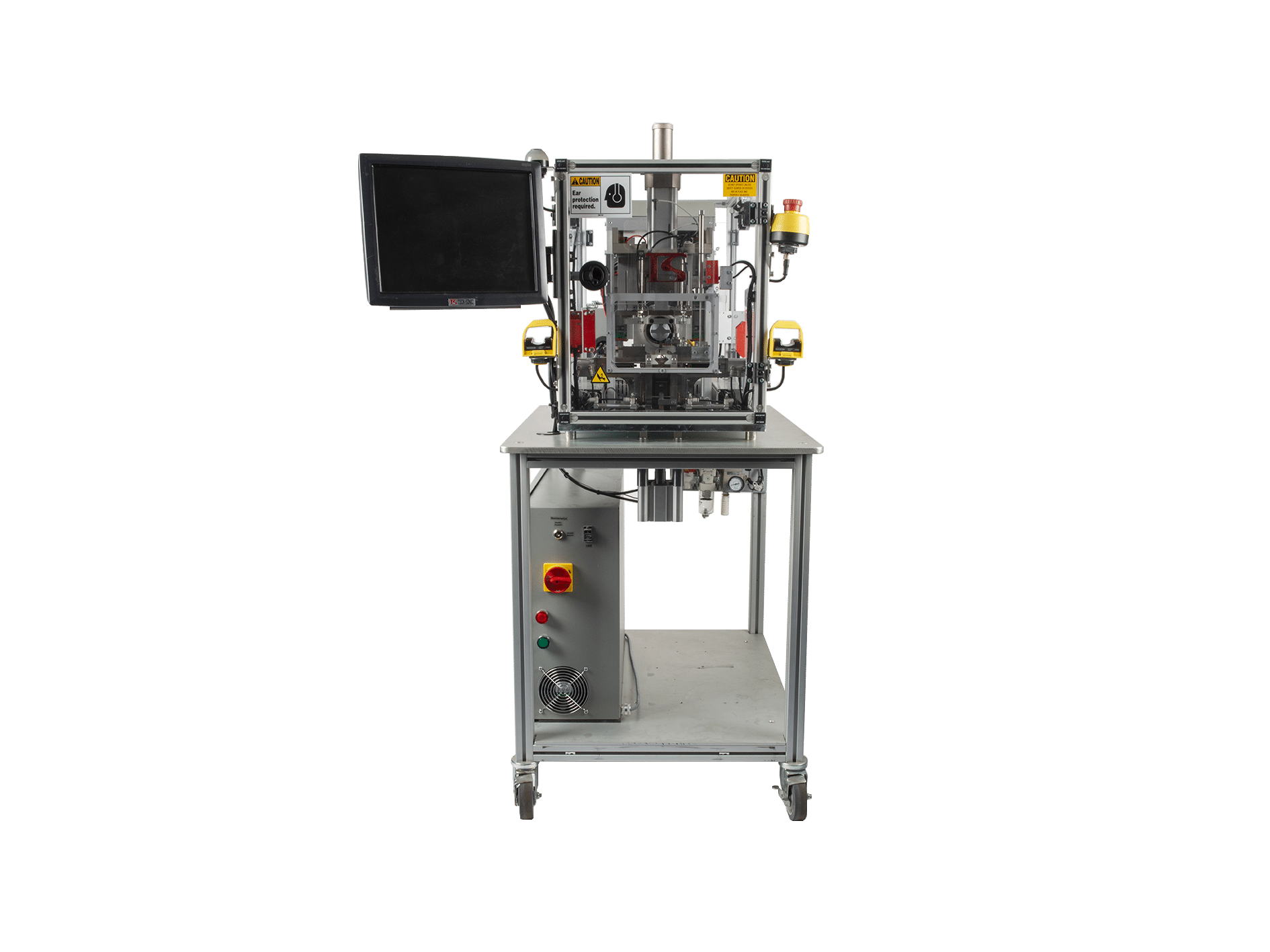 This closed loop control ultrasonic wire to ring termination welder is capable of welding multiple wires to terminal w/ ease and very little stress when bonding materials.