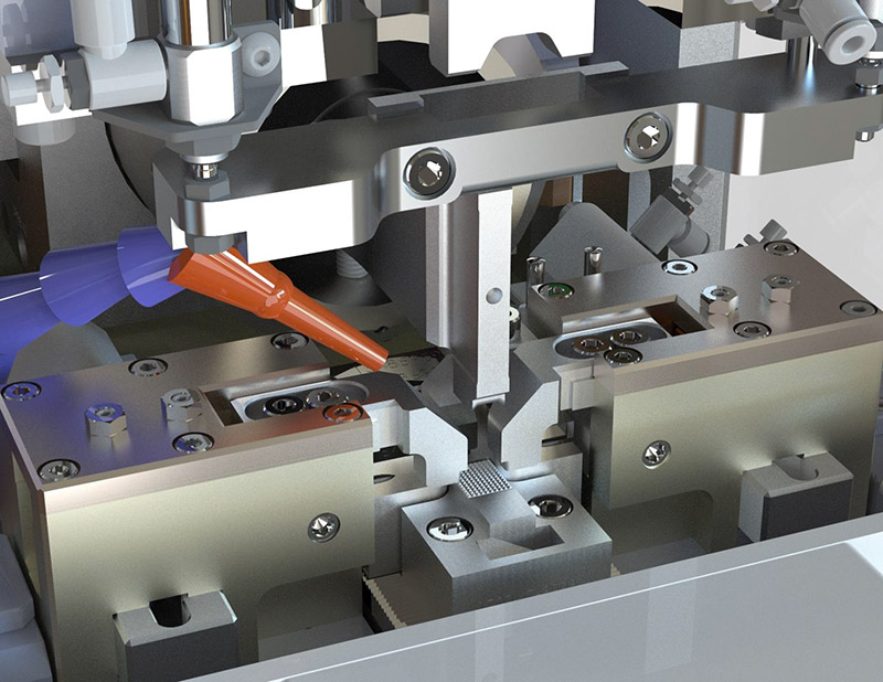 Multi-Wire Ring Termination Machine Welder Close Up